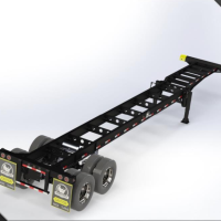 MODEL 1: 40 FEET 2 AXLES GOOSENECK CONTAINER CHASSIS