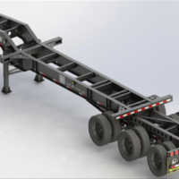 MODEL 6: 31’ HEAVY-DUTY EXTENDABLE 3 AXLE CHASSIS CONTAINER (S403-V1-P)