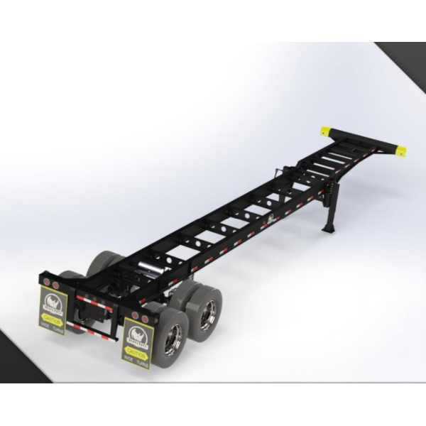 MODEL 1: 40 FEET 2 AXLES GOOSENECK CONTAINER CHASSIS